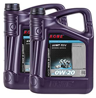 10 (2x5L) Liter ROWE HIGHTEC SYNT RSV SAE 0W-20 Motoröl für VOLVO