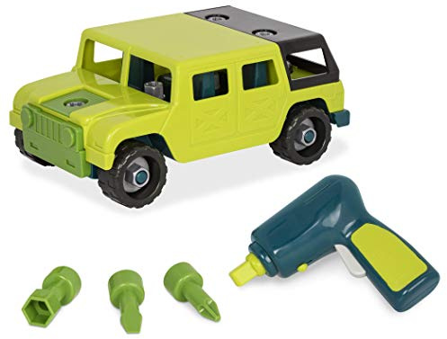 Battat – Jouet de Construction pour Enfants et Tout-Petits – Kit de véhicule de développement – Camion à démonter avec Tournevis et Outils – 4x4 à démonter – 3 Ans et +