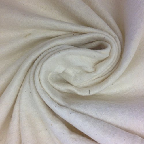 Kt KILOtela - Bomullsull – bomullsfleece – volymfleece – bomull – 280 cm bred – metervara från 0,5 m – priset gäller för 50 cm | natur