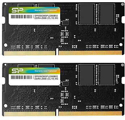 Silicon Power 16GB (8GBx2) DDR4 2666MHz 260-pin CL19 1.2V SODIMM Laptop Memory- Compatible with Intel Skylake-X Platforms/Kaby Lake-X CPU Series motherboards