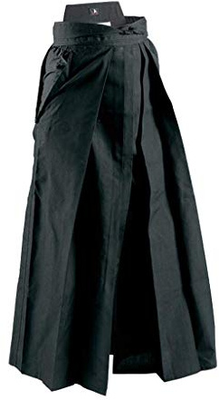 Playwell de Luxe Arts Martiaux Kendo/Aikido Hakama Noir - Neuf - Noir, 23-160cm