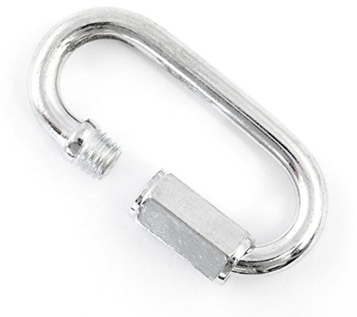 3 x 5 mm Oval Locking Carabiner Quick Link Chain Connector Keychain Buckle