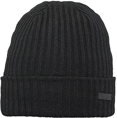 Barts Wilbert Turnup Beanie Wintermütze (one Size, Black)