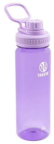 Takeya 24 oz Tritan Plastic Sport Water Bottle with Spout Lid, Premium Quality, BPA Free Food Grade Materials, Vivacity Purple