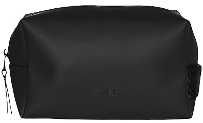 RAINS Wash Bag Kulturbeutel, groß, für Erwachsene, Unisex, 01 Schwarz, Einheitsgröße