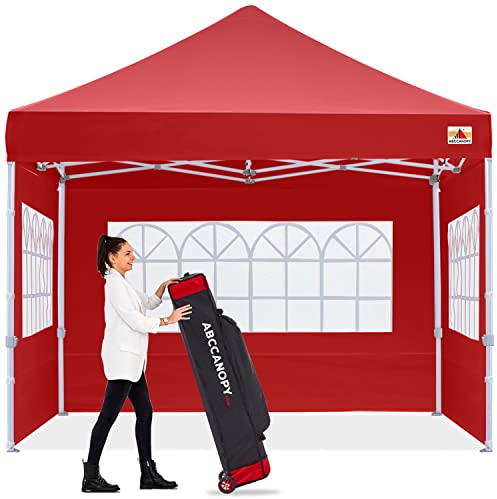 ABCCANOPY Pop-Up-Pavillon, 3 x 3 m, mit eleganter Kirche, inklusive Tragetasche/Tasche (Rose)