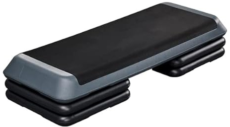 Abician Step d'aérobic Réglable en Hauteur, Step de Fitness à 3 Couches Détachables, Charge Max. 250kg, Entraînement Cardio, Domicile, Gym, Bureau