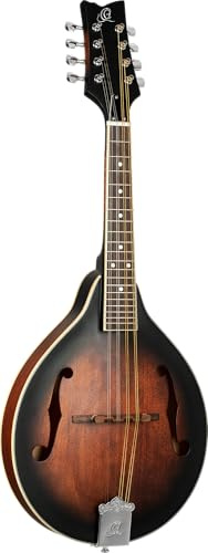 Ortega Guitars Americana Series Akustik-Mandoline, A-Style - Fichte Braun | F-Holes, 20 Bünde, Fichtendecke und Ahorn-Korpus Satin Finish Whiskey-Burst, RMA30-WB