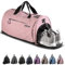 Fitgriff® Sporttasche & Reisetasche für Damen und Herren - mit Schuhfach & Nassfach - Tasche für Sport, Fitness & Reisen - Trainingstasche, Gym Bag (Pink, 48 x 26 x 25 cm (Small))