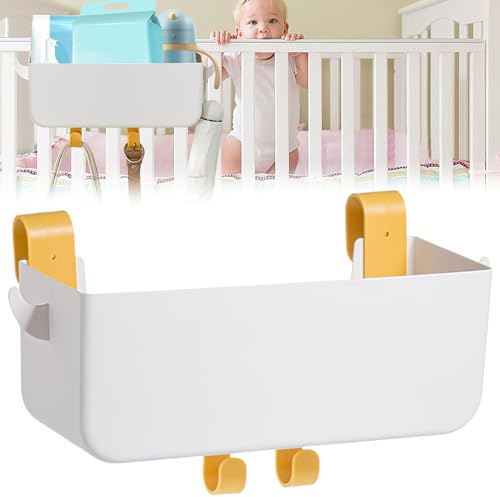 Sporgo Wickeltisch Organizer: Elegantes Weiß, Wickelkommode Organizer zum Anhängen, Baby Organizer für KüchenabfäLle