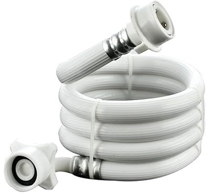 mijob 20CC Universal Flexible Washer Pipe For Washing Machine Water Inlet Hose White Long Washer Pipe Length 4m/5m/1m/1.5m/for 3m/2(5 meters)