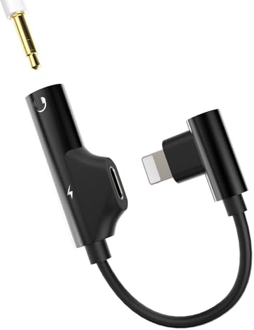 Lightning Adapter Schnellladung für iPhone 2in1 Zubehör 3,5 mm Klinke Kopfhörer Aux Kabel Kopfhörer Splitter Headphone Stecker für Apple 14 13 12 11 Pro Max 7 8 Plus X SE für iPad Air