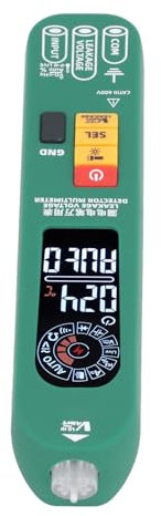 Stift-Digitalmultimeter, AC-DC-Spannungsprüfer mit 3 Ergebnisanzeigen, Intelligenter Modus, Taschenlampe, Dual-Modus, Intelligentes Multimeter für Effektive Messungen