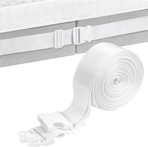 Matratzenhalter, Doppelbettbrücke, Verbindet Zwei Matratzen zu Einer Großen LiegeFläche, Variabel Einstellbar, Matratzenverbinder, Matratzenkeil, Liebesbrücke, für bis zu 200 cm x 200 cm Bette