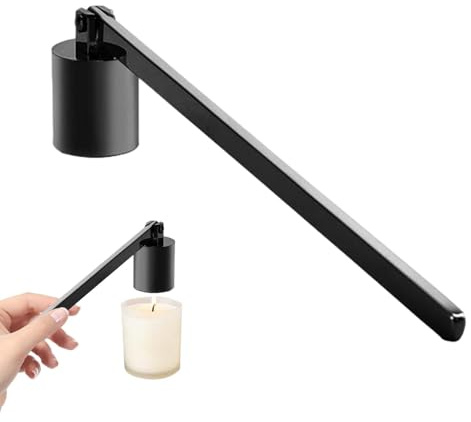 Herramienta para apagar velas, extintor de velas, Mango antideslizante de mecha de acero inoxidable, Decoración rústica única para el hogar, accesorios decorativos para velas para los amantes de las v
