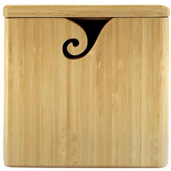 demaxiyad Bols de fil en bois, bol de stockage de fil | Récipient carré de