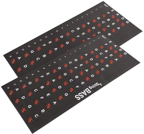 ERINGOGO 2pezzi Adesivi per Scale di Chitarra Decalcomanie per Mappe delle Note sulla Tastiera Accessori per Principianti per Chitarra Folk ed Elettrica
