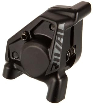SRAM Rival AXS E1 Flat Mount Bremssattel Montage (ohne Schlauch) - vorne/hinten, schwarz, 2 Stück mit Bremsbelägen