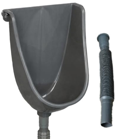 Urine murale, urinoirs en plastique pour hommes, urinoir sans odor sans odor avec tuyau d'égout pour la maison, le dortoir, le jardin, le garage, le hangar ou la cour, urinoir en plastique
