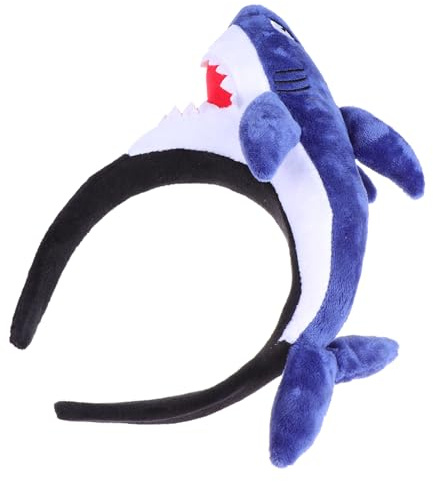 TOPBATHY Praktisches Hai Stirnband Haarreif Einheitsgröße Haaraccessoire Für Festival Party Mit Dekorativen Zähnen Und Flossen