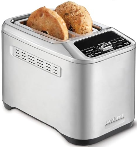 Cuisinart Smart Elite 2-Slice Toaster | Extra-Long Slots for Artisan Bread | Save your Toast Preferences | High-Lift QuickView| Bagel, Single Slice & Defrost Functions | +30sec Toast Boost
