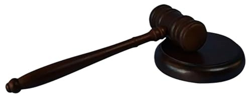 Martelli da giudice in legno, Martello del giudice in legno con base for aste e tribunale