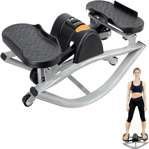 Stepper a dondolo laterale a basso impatto per la salute cardio e articolare - Macchina compatta portatile per palestra domestica fitness