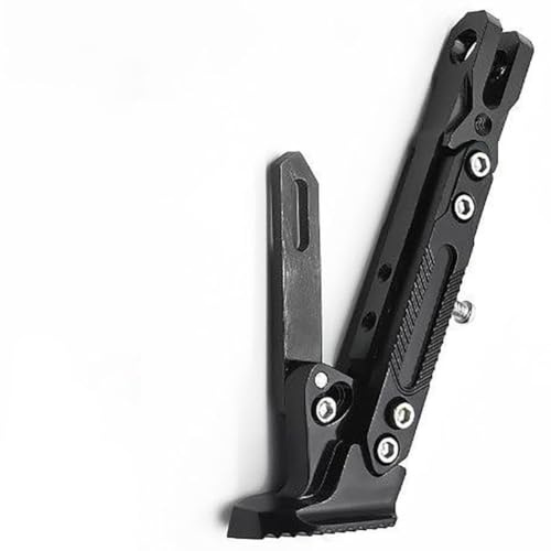 Caballete Lateral de Motocicleta para BMW F800GS Adventure F800 GS ADV F 800 GS, Pata Cabra Motocicleta Ajustable CNC Aleación Aluminio Soporte Lateral Pierna Prop,Black