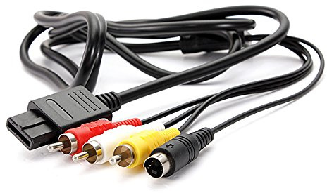 C-FUNN Câble TV AV AV S-Vidéo De 6 Pieds pour Super Nintendo Gamecube 64 Snes NGC N64