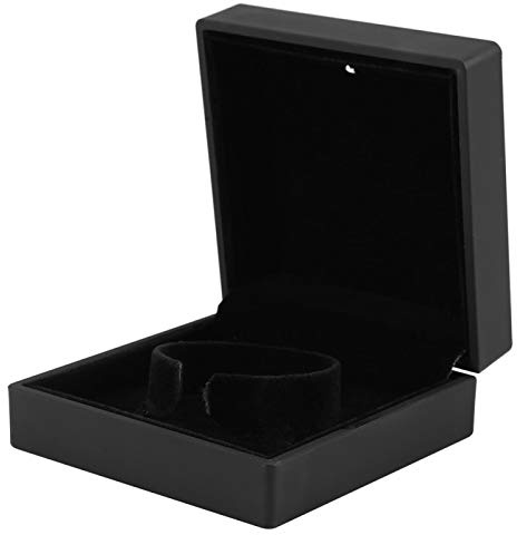 Bewinner Boîte à bijoux LED allumé bague/pendentif/bracelet/collier bijoux vitrine boîte de rangement bijoux boîte de rangement casiers pour anneaux, boucle d'oreille,