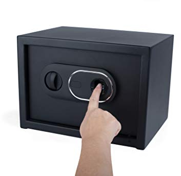Tresor mit Fingerabdruck, Fingerscan, Fingerprint, Wandtresor, Möbeltresor, Safe, 35 x 25 x 25 cm