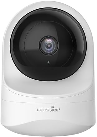 Wansview WiFi IP Camera, 1080P WiFi Surveillance Camera with Night Vision, Motion Detection, Two-Way Audio, Compatible with Alexa, Baby Pet Security Camera, Q6 (Does not run on Battery)