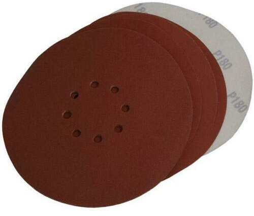 30 x Hook and Loop Abrasive Sanding Discs Pads 225mm 8 Hole - 10 x 60,80,120 Grit