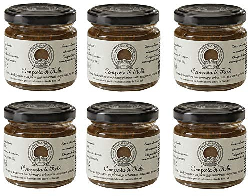 Azienda Agricola Prunotto Mariangela - 6 Vasetti Composta Di Fichi da 110 g (6x110g)