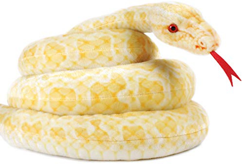 TigerHart Alba the Albino Burmese Python - 100 Inch Stuffed Animal Plush