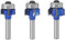 3Stück 8mm Rundfräser Schaft Fräser 4 Zähne Trimmfräser Abrundkanten Bit Set Rundfräser Fräser Holzfräser Werkzeugset