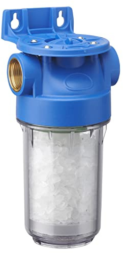 Mini Station Anti Calcaire pour Chauffe Eau raccordement facile à visser femelle 20x27 (3/4) avec cristaux polyphosphate fournis ORIA