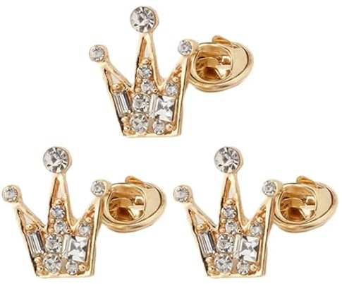 Tomaibaby Kronenbrosche Mini Unisex Anstecker Corsage- Und Kragenschnalle Hemdclip Für Damen Und Herren Für Party Anzug Und Mode 6 Stück