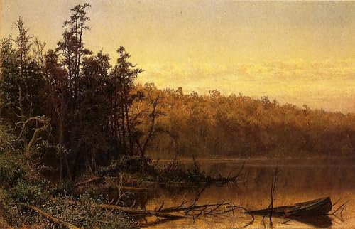 Toperfect 20 Gemälde „Abend auf der Severn-Landschaft“ Hugh Bolton Jones Landschaftsölkunst auf Leinwand, Berühmte Kunstwerke 02, €50-2000 Handgemalt von Lehrern der Kunstakademien