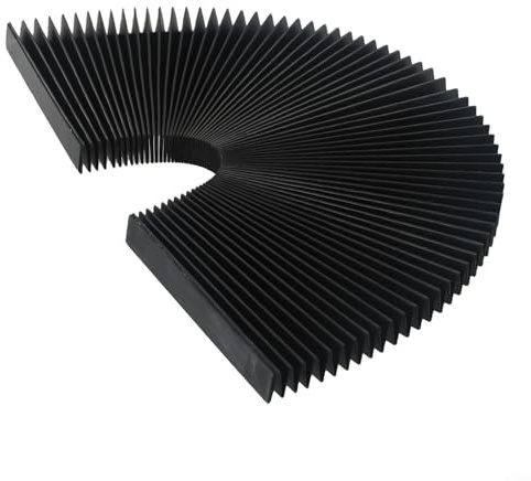 Protezione per macchina CNC, panno antipolvere per fresatrice, flessibile, in gomma protettiva a fisarmonica, copertura per schermo (200 mm)
