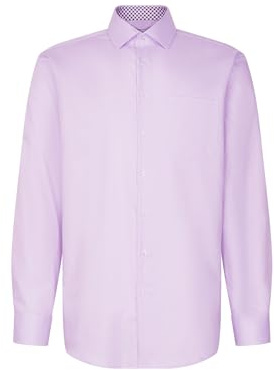 Seidensticker Herren Business Hemd Camicia, Lilla, 51 Uomo