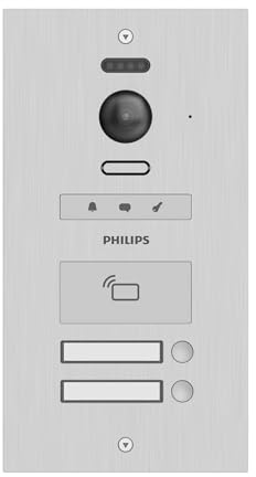 Philips WelcomeHive Pro 2 videoportero Wi-FI Estación exterior Aluminio