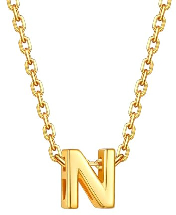 Supcare Buchstaben Kette für Damen Mädchen Letter A-Z Halskette Initial Buchstaben Anhänger Alphabet A-Z Buchstabenkette Gold Kette Namenskette Personalisiert Halskette für Weihnachten Geburtstag