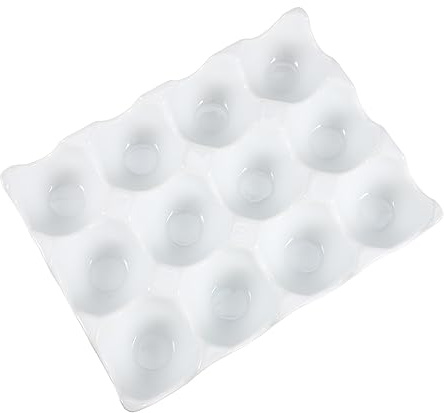 BUGUUYO Bandeja Para Huevos De Cerámica Caja Para Guardar Huevos De Diseño Para Cocina y Nevera Unidades