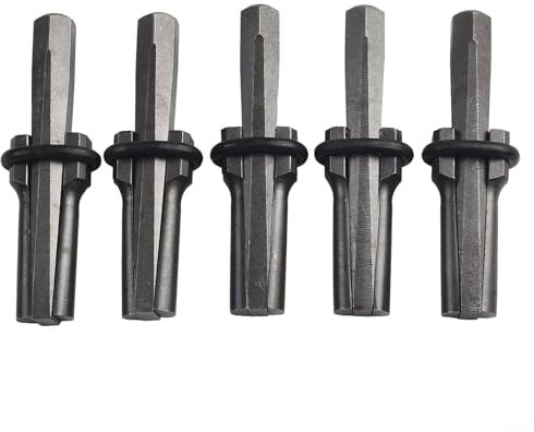 ZWEquipint Lot de 5 cales de 18 mm pour béton, pierre de roche, outil à main en alliage d'acier au chrome vanadium, pour fendre la pierre dure, le granit, le marbre, le béton