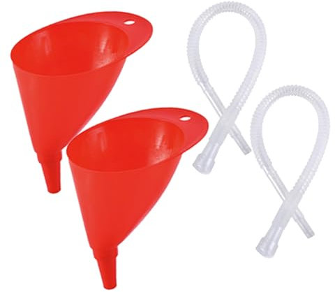 OSOLADY Imbuto Flessibile Extra Lungo Per Olio e Carburante, Set Da 2 Pezzi, Accessorio Automobilistico Resistente in Plastica, Per Auto e Moto, Strumento Per Cambio Olio e Travaso Fluidi