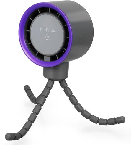 Didiseaon Ventilador De Cochecito Con Clip: Ventilador Portátil Para Cochecito Ajustable Recargable Para Cochecito De Bebé Ventiladores De Refrigeración Pulpo Para Coche Escritorio Trípode