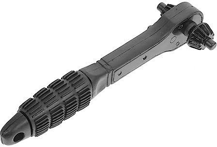 VILLCASE Chiave Per Mandrino Trapano Chiave Doppio Uso Mandrino Per Trapano Utensile Manuale Cricchetto Avanti e Indietro Resistente All Usura Durevole Robusto