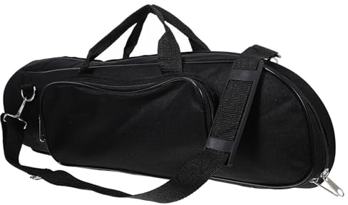 MAGICLULU Sac de Transport pour Trompette Portable Noir avec Bandoulière Rembourrée Étui de Protection pour Clarinette et Instruments à Vent Sac de Voyage Pratique et Résistant