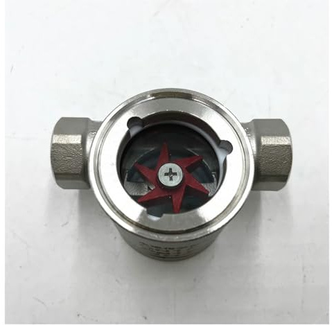 KKHCMZPI 1-1/4 tum, 1-1/2 tum, 2 tum N*P*T-gänga rostfritt stål 316 sikt-vattenflödesindikator med PTFE-balanshjul (1–1/2 tum)